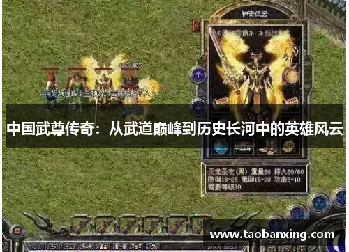 中国武尊传奇：从武道巅峰到历史长河中的英雄风云